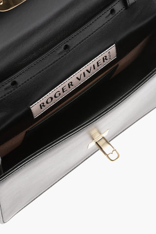 Embossed Logo VIV CHOC Leather Crossbody Bag