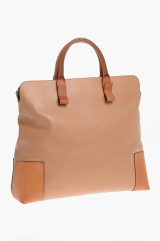 Lambskin Travel Bag with Contrasting Handles