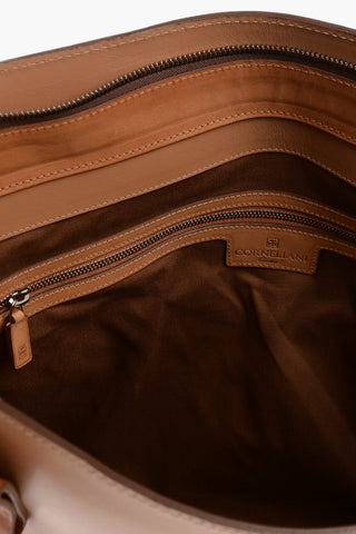 Lambskin Travel Bag with Contrasting Handles