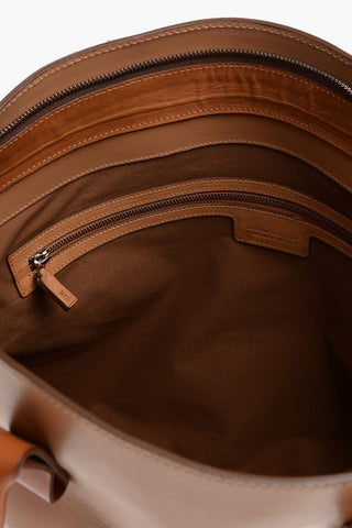 Lambskin Travel Bag with Contrasting Handles