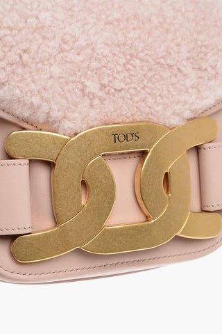 Mini Crossbody Bag with Shearling Detail