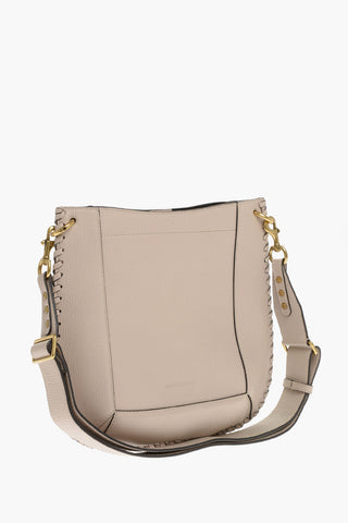 Grained-leather OSKAN NEW Hobo Bag with Removable Shoulder-strap