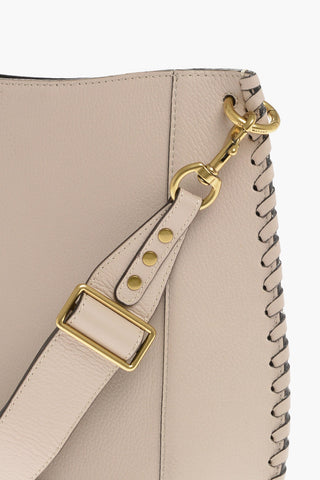Grained-leather OSKAN NEW Hobo Bag with Removable Shoulder-strap