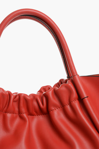 Borsa a Tracolla in Pelle Liscia con Ruches