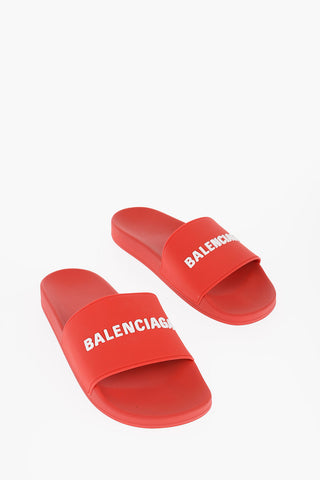 Solid Color Rubber Slides with Embossed Logo