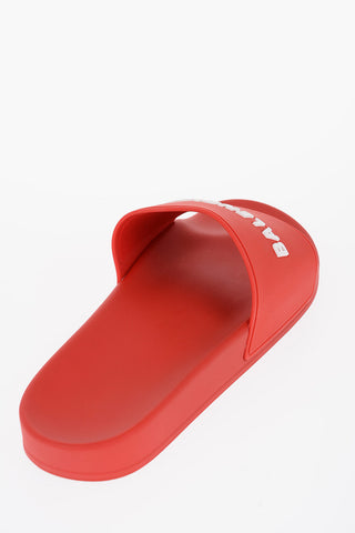 Solid Color Rubber Slides with Embossed Logo