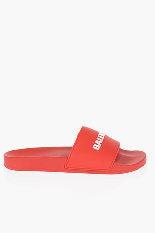 Solid Color Rubber Slides with Embossed Logo