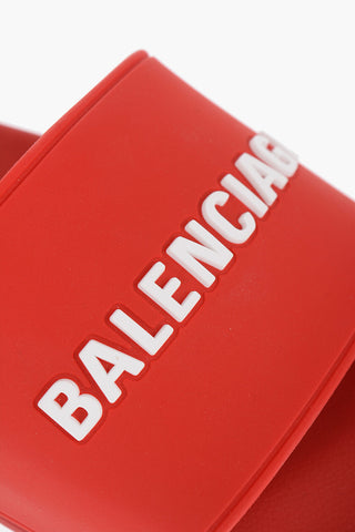 Solid Color Rubber Slides with Embossed Logo