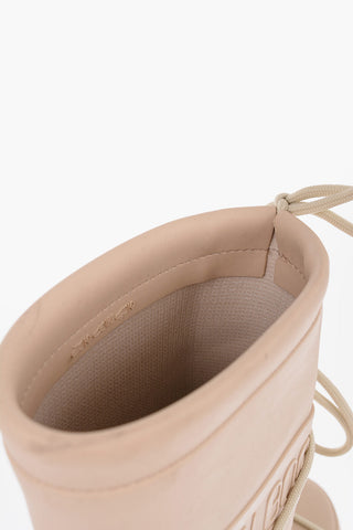 Solid Color Rubber Wellington Boots with Embossed Logo