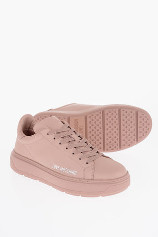 LOVE Sneakers Basse BOLD40 In Pelle a Tinta Unita