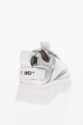 Sneakers Slip On AURORA In Ecopelle metallizzata con Stampa in Lettering