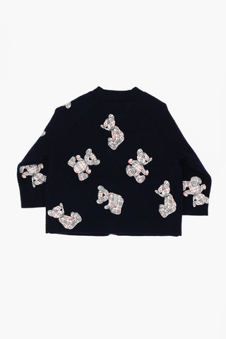 All Over Teddy BELLE Jumpsuit t-shirt and Cardigan Set