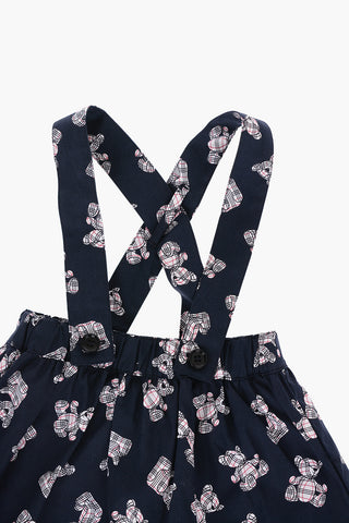 All Over Teddy BELLE Jumpsuit t-shirt and Cardigan Set