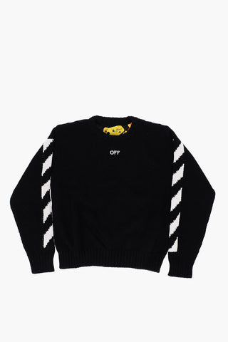 Lightweight Crew-neck Sweater with Contrasting Details