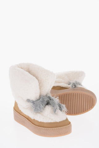 Fleeced PUFF Booties with Elastic Inserts