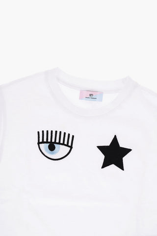 Eyestar Embroidered Crew-Neck Maxi T-shirt