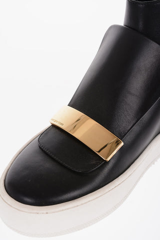 Sneakers Alte in Pelle con Zip