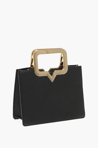 Eco-leather EYELIKE Handbag with Metal Handles