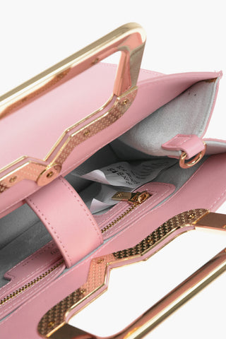 Eco-leather EYELIKE Handbag with Metal Handles