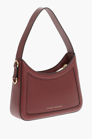 Saffiano Eco-leather EYELIKE Shoulder Bag with Metal Logo