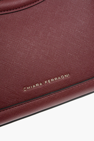 Saffiano Eco-leather EYELIKE Shoulder Bag with Metal Logo