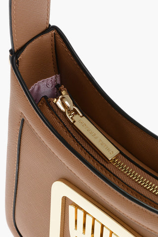 Saffiano Eco-leather EYELIKE Shoulder Bag with Metal Logo