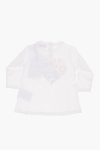 Set T-Shirt a Manica Lunga e Leggings in Cotone Stretch
