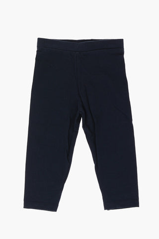 Set T-Shirt a Manica Lunga e Leggings in Cotone Stretch