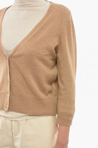 Interchangeable Detail Cashmere Cardigan