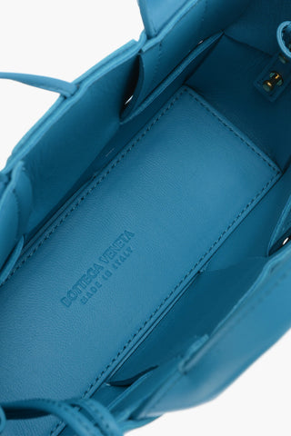 Woven Leather Tote Bag ARCO with Removable Shoulder Strap