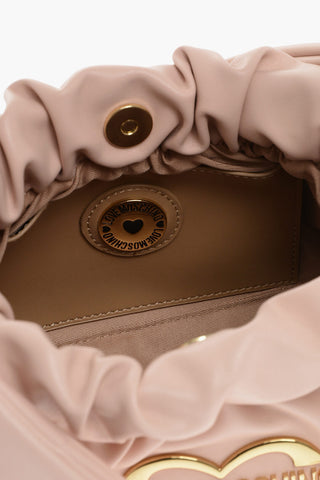 LOVE Faux Leather Crossbody Bag with Side Bows