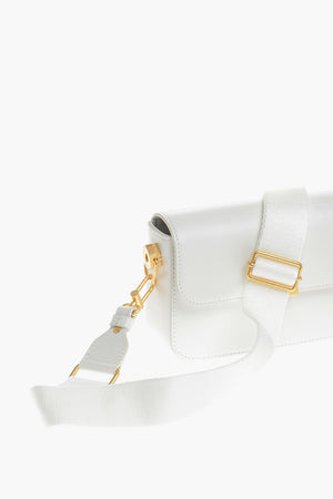 Borsa a Spalla PLAIN BINDER in Pelle con Dettagli Dorati