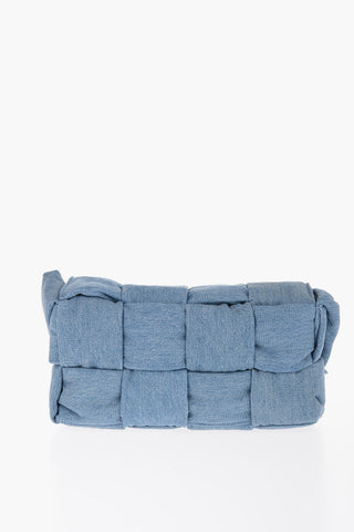 Braided Denim Shoulder Bag
