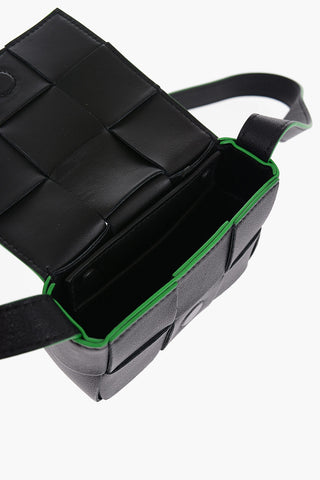 Borsa a Tracolla MINI CASSETTE in Pelle Intrecciata