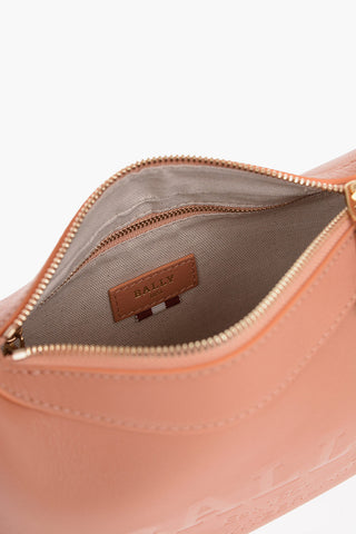 Leather CORALYE Shoulder Bag with engraved Logo