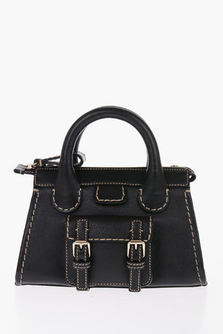 Mini Bag EDITH In Pelle con Cuciture a Vista