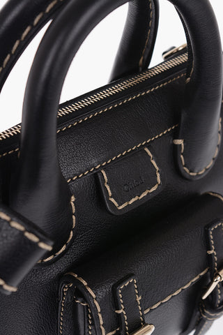 Mini Bag EDITH In Pelle con Cuciture a Vista