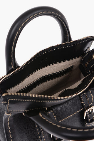 Mini Bag EDITH In Pelle con Cuciture a Vista