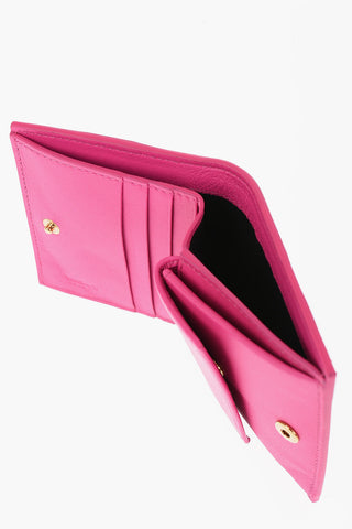 Portafoglio in Pelle con Monogram Effetto Dorato