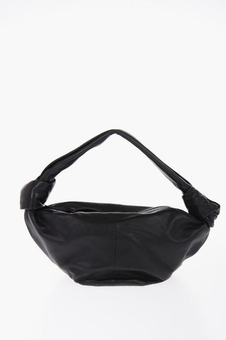 Pleated Leather Hand Bag