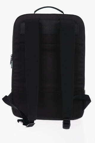 Matt Leather Backpack with Multi Pockets
