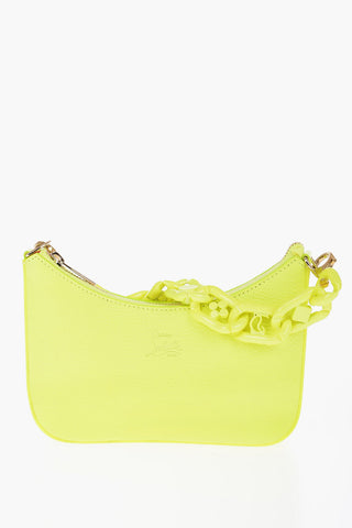 Borsa a Spalla LOUBILA Fluo in Pelle Martellata