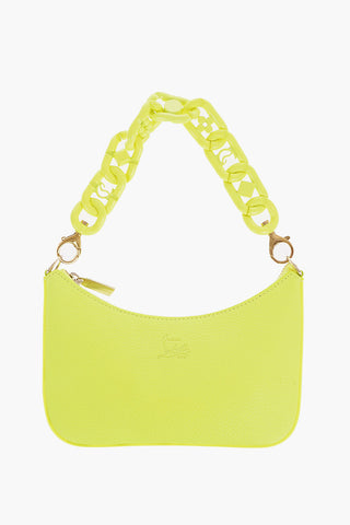 Borsa a Spalla LOUBILA Fluo in Pelle Martellata