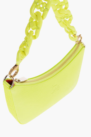 Borsa a Spalla LOUBILA Fluo in Pelle Martellata