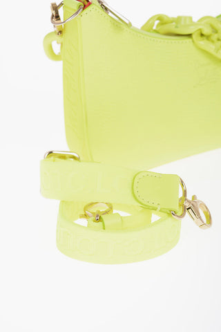 Borsa a Spalla LOUBILA Fluo in Pelle Martellata