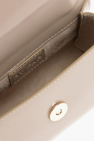 Patent Leather Mini Bag with Removable Shoulder Strap