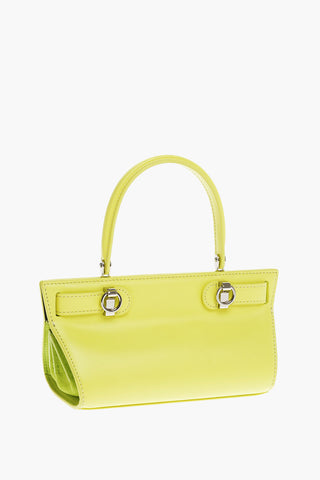Solid Color Leather Handbag with Removable Shoulder Strap