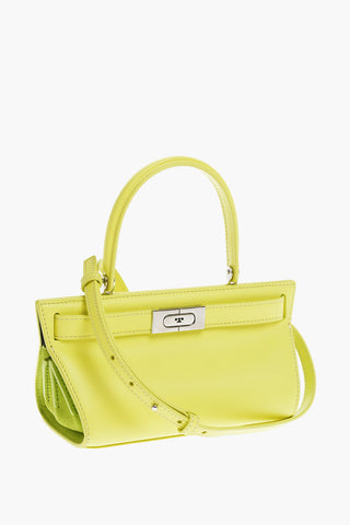 Solid Color Leather Handbag with Removable Shoulder Strap