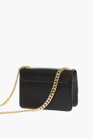 COUTURE! Leather Crossbody Bag with Inflatable Heart and Golden Chain