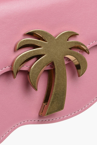 Leather Crossbody Bag with Golden Detail